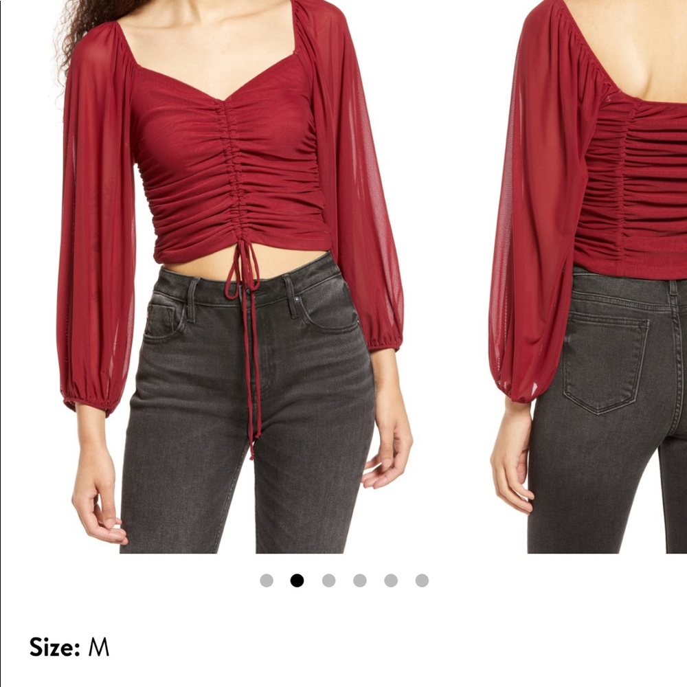 🌞Lulus Completely Charmed Rouched Top